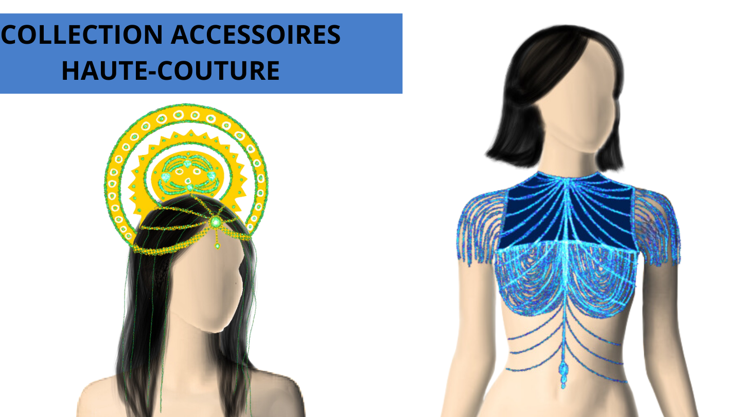 COLLECTION D'ACCESSOIRES HAUTE-COUTURE - Dessin Digital